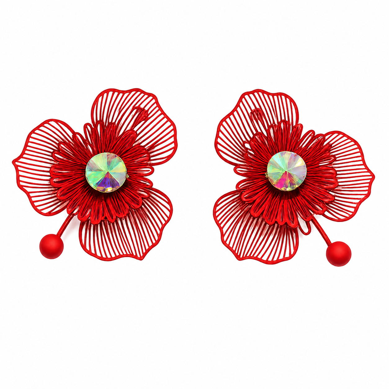 Scarlet Bloom Earrings