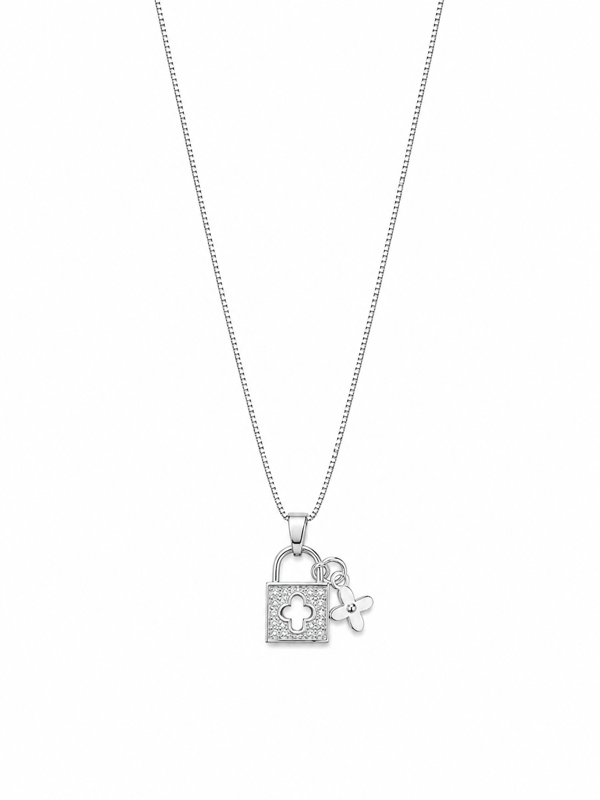 Lucky Lock and Bloom Necklace