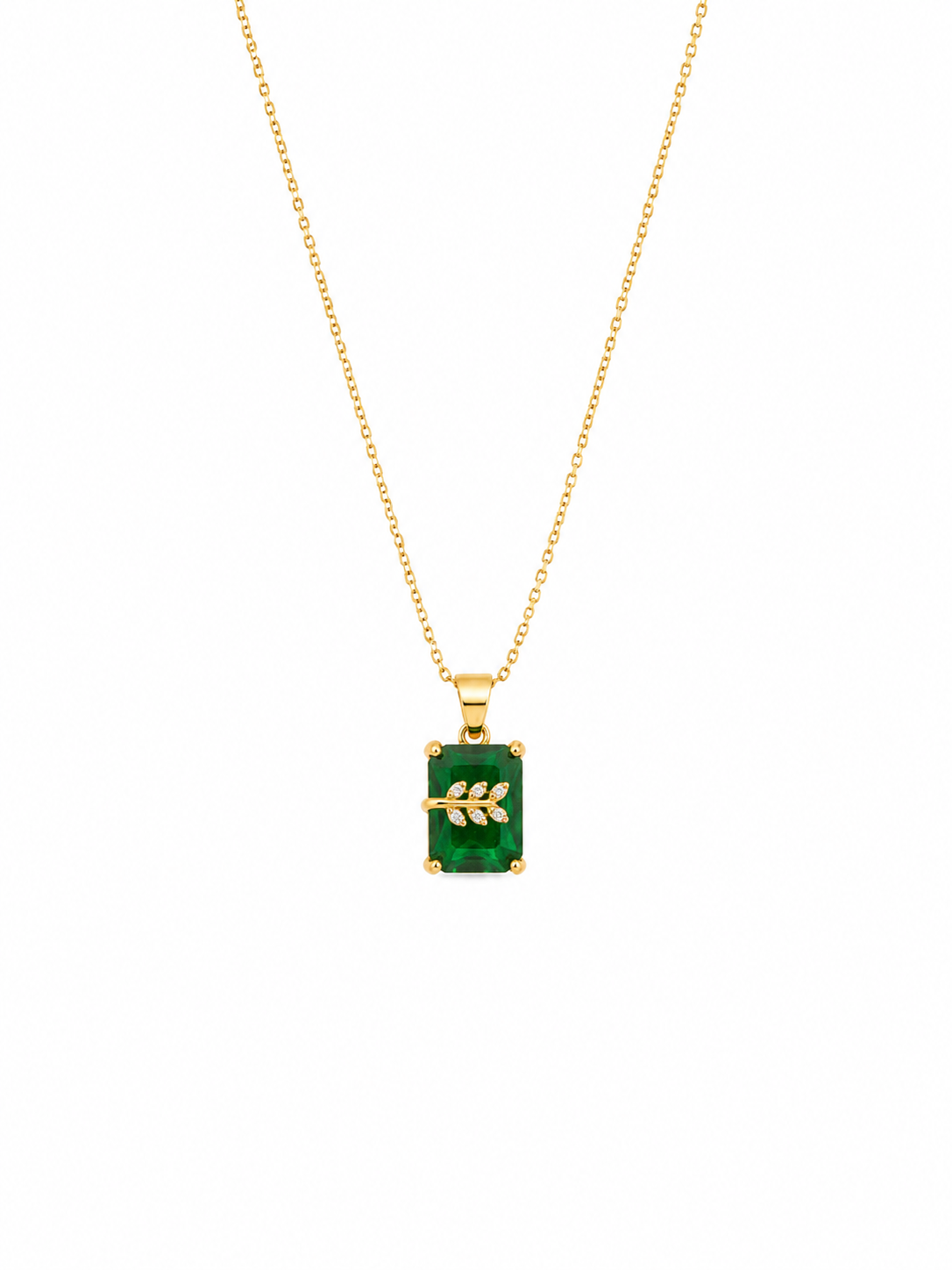 Emerald Laurel Necklace