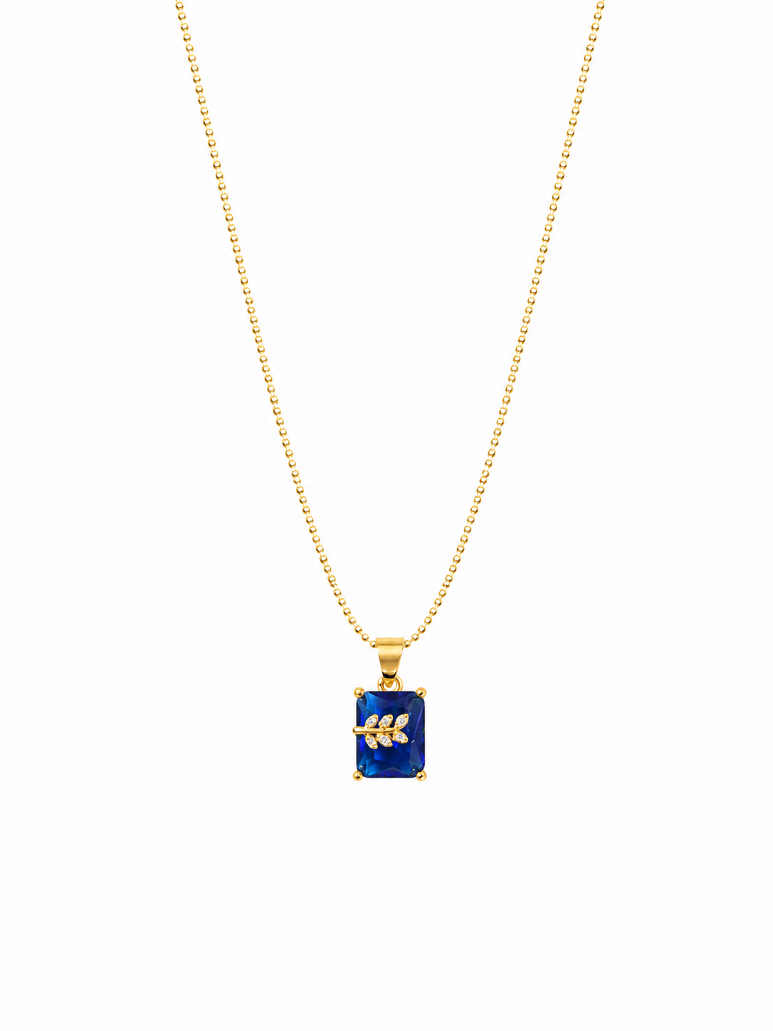 Sapphire Laurel Necklace