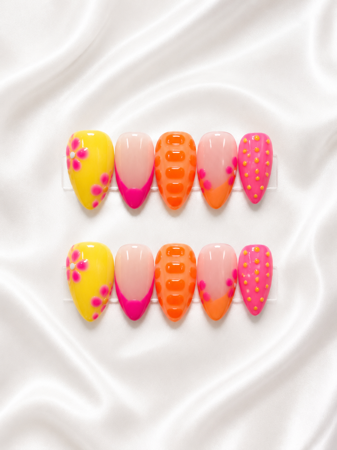 Bright Citrus Pop Nail Set