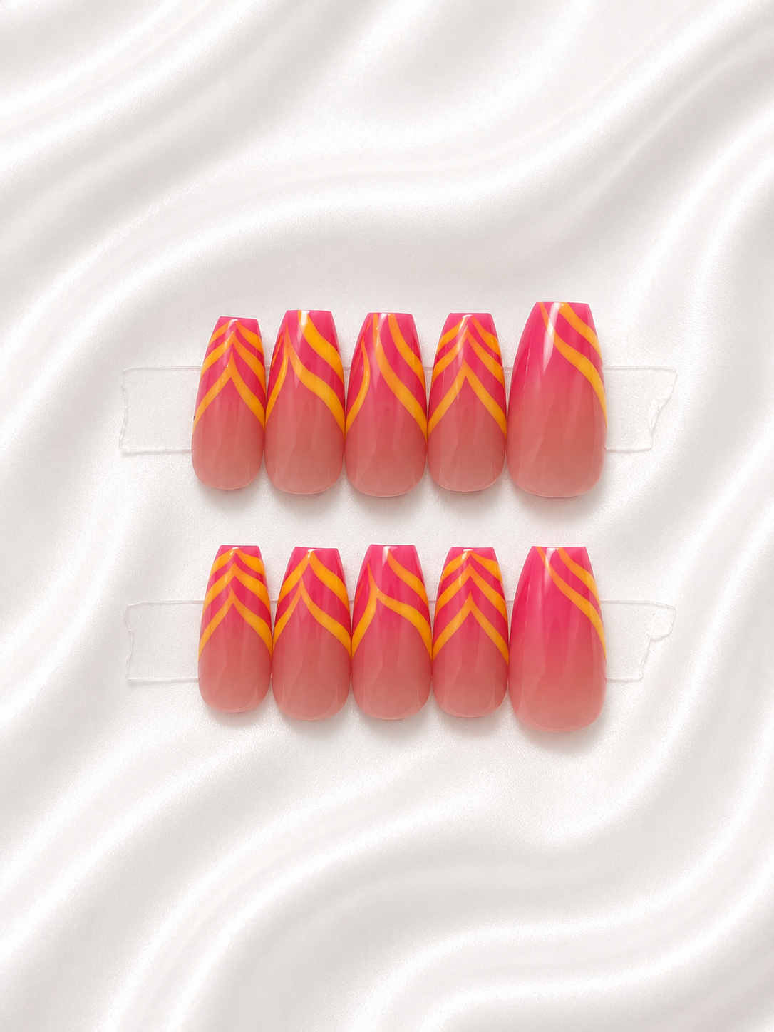 Sunset Stripe Nail Set