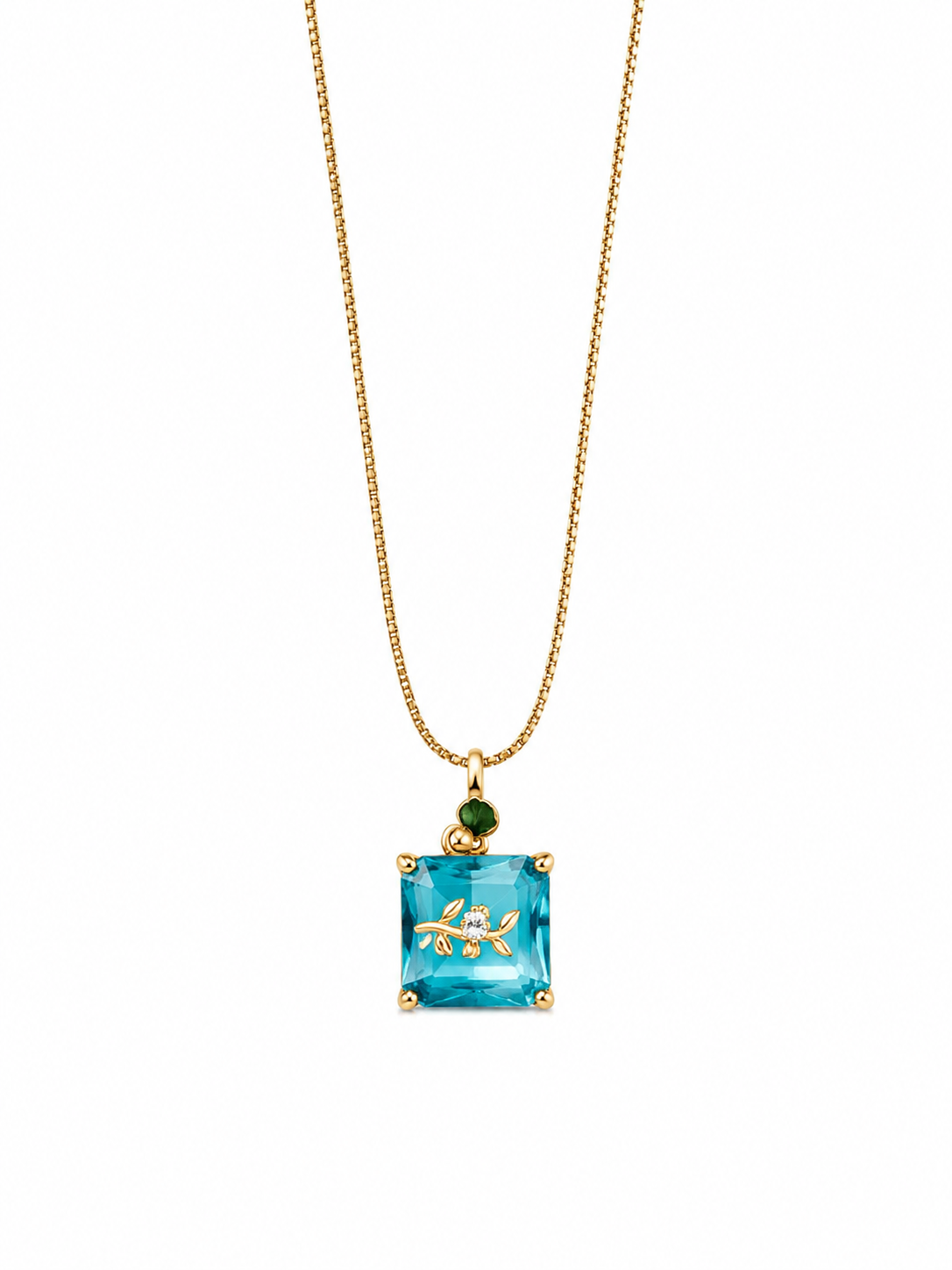Blue Charm Necklace