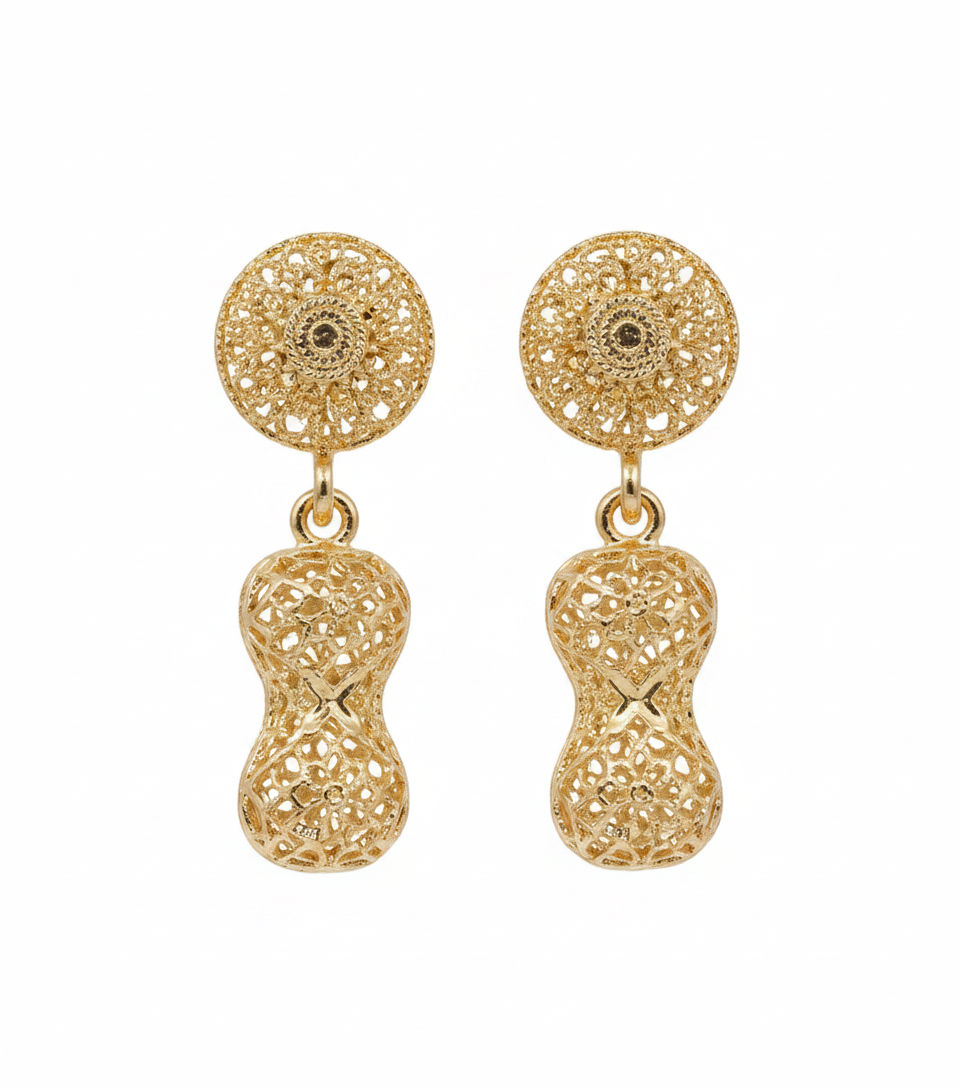 Gold Filigree Earrings
